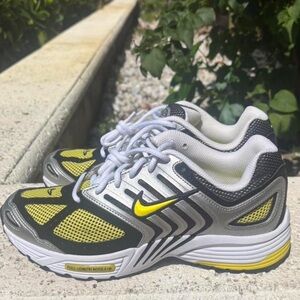 Nike Air Pegasus Full Length Sneakers - Yellow, Grey, Black,White Running Shoes